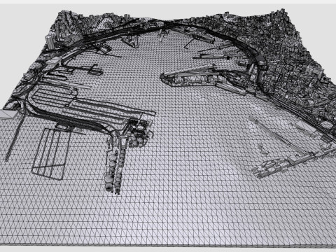 Terminal MSC Genova Italia Modello 3D