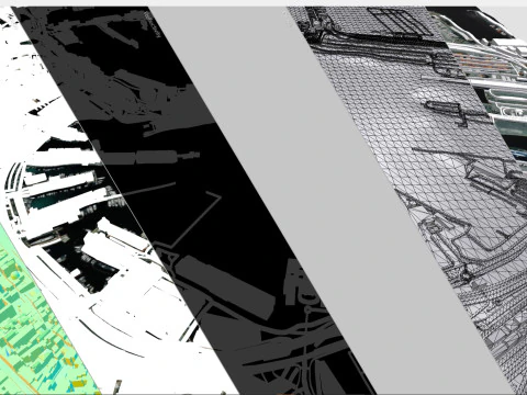 MSC Terminal Genova Italy 3D Model