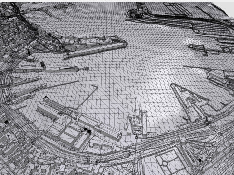 Terminal MSC Genova Italia Modello 3D