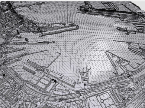 MSC Terminal Genova Italy 3D Model