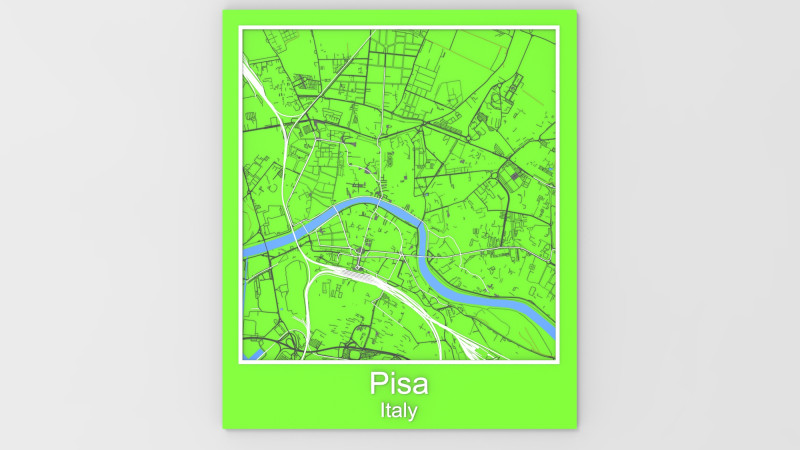 Pisa Itália Ruas e estradas Modelo 3D .c4d .max .obj .3ds .fbx .stl .blend