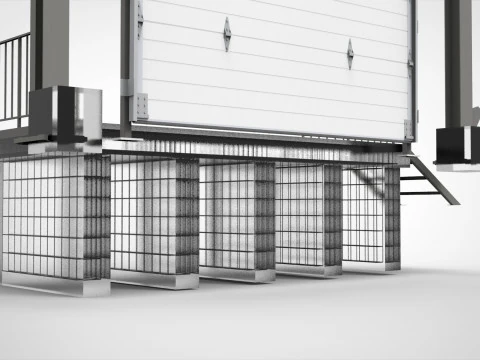 Секційні ворота 3D Модель