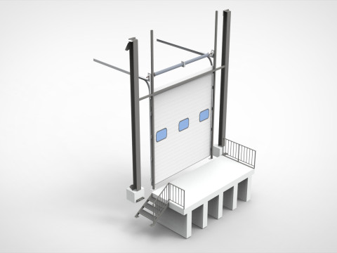分段闸门 3D 模型