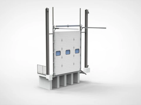 Секційні ворота 3D Модель