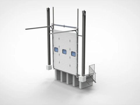 Секційні ворота 3D Модель