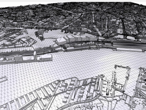 Cityscape Amsterdam Netherland 3D Model