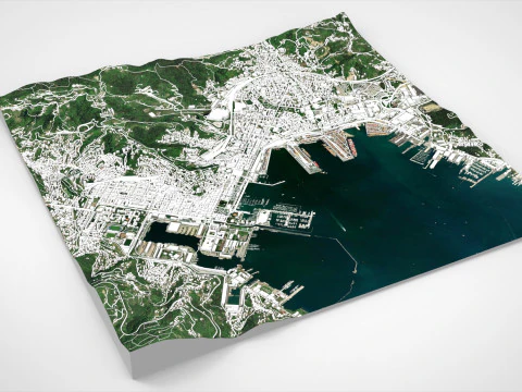 Paesaggio urbano La Spezia Italia Modello 3D