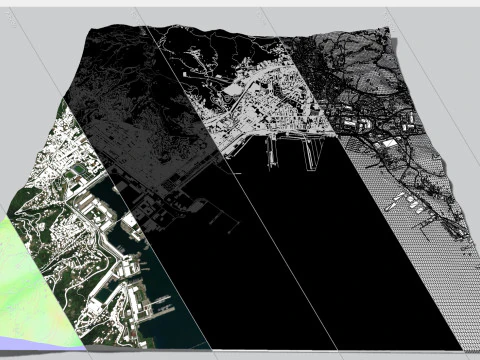 Paesaggio urbano La Spezia Italia Modello 3D