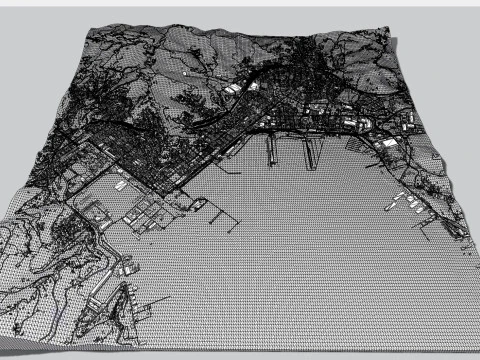 Paesaggio urbano La Spezia Italia Modello 3D