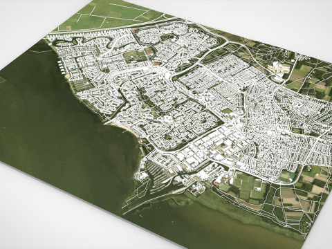 Cityscape Huizen Netherland 3D Model