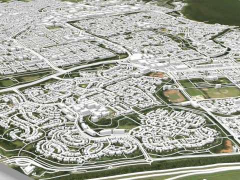 Cityscape Huizen Netherland 3D Model