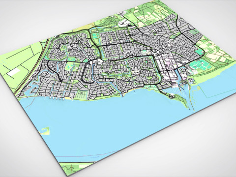 Cityscape Huizen Netherland 3D Model