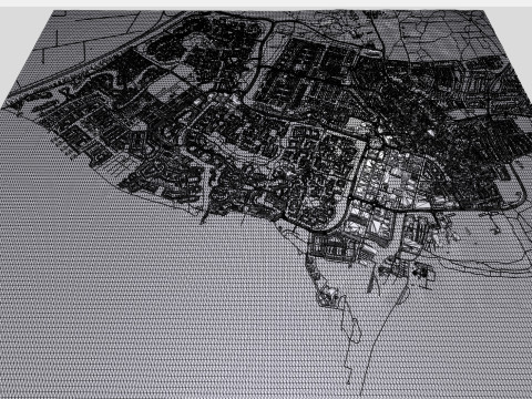 Cityscape Huizen Netherland 3D Model