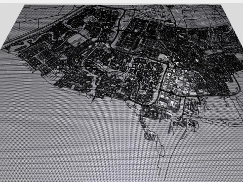 Cityscape Huizen Netherland 3D Model