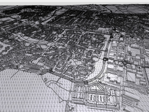 Cityscape Huizen Netherland 3D Model