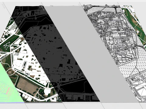 Paesaggio urbano Lucca Toscana Italia Modello 3D