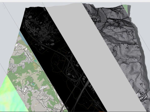 Paesaggio urbano Santo Stefano di Magra Italia Modello 3D