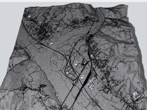 Paesaggio urbano Santo Stefano di Magra Italia Modello 3D