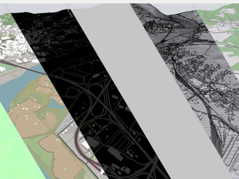 Paesaggio urbano Santo Stefano di Magra Italia Modello 3D