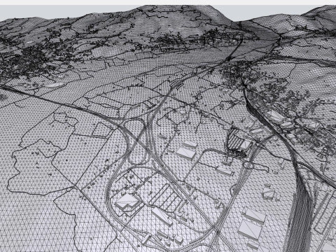Paesaggio urbano Santo Stefano di Magra Italia Modello 3D