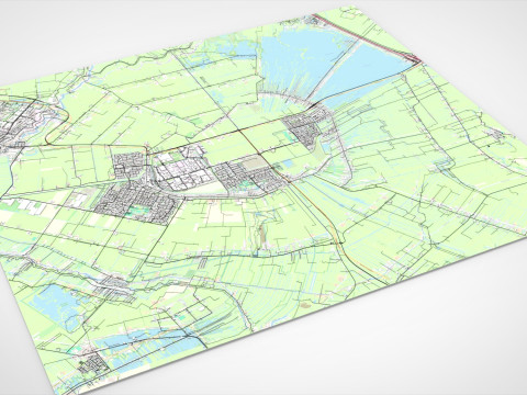 Cityscape Mijdrecht Netherlands 3D Model