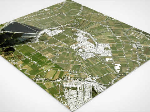 Cityscape Mijdrecht Netherlands 3D Model