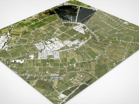 Cityscape Mijdrecht Netherlands 3D Model