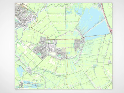 Cityscape Mijdrecht Netherlands 3D Model