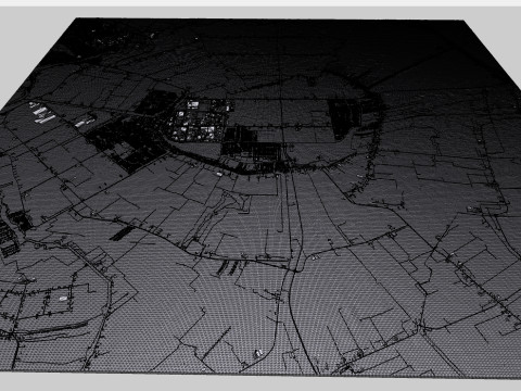 Cityscape Mijdrecht Netherlands 3D Model