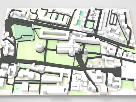 Plaza del Duomo Mil&aacute;n Italia Modelo 3D