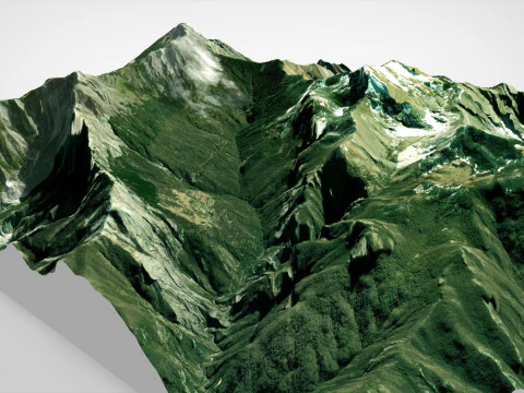 Monte Pania della Croce Toskania Włochy Model 3D