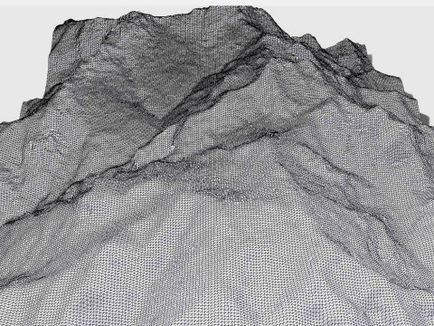 Monte Pania della Croce Toskania Włochy Model 3D