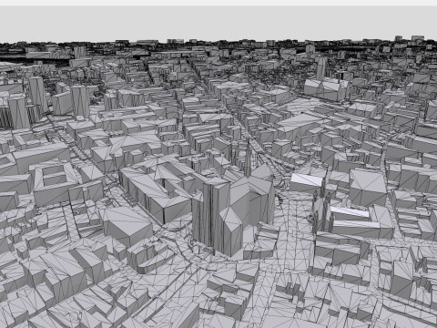 Cityscape Leuven Belgium 3D Model