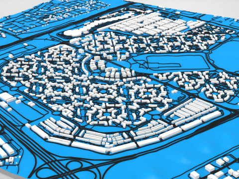 Citt&agrave; internazionale di Dubai, Emirati Arabi Uniti Modello 3D