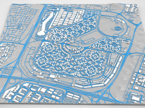 Dubai International City UAE 3D Model