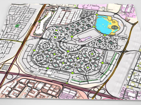 Dubai International City UAE 3D Model