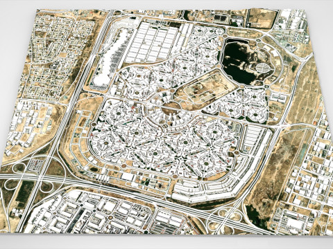 Citt&agrave; internazionale di Dubai, Emirati Arabi Uniti Modello 3D