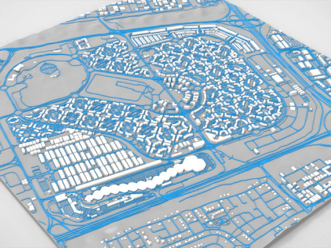 Dubai International City UAE 3D Model