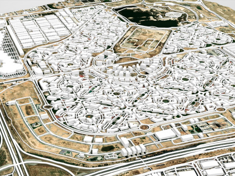 Citt&agrave; internazionale di Dubai, Emirati Arabi Uniti Modello 3D