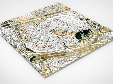 Citt&agrave; internazionale di Dubai, Emirati Arabi Uniti Modello 3D