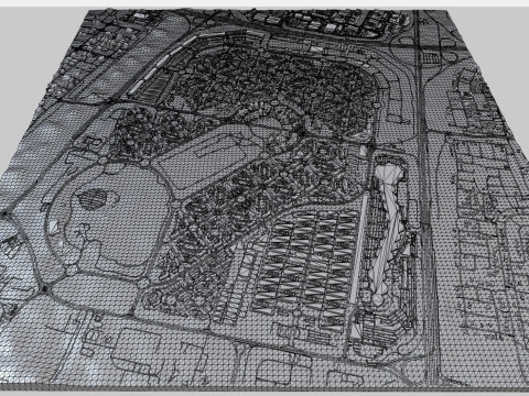 Citt&agrave; internazionale di Dubai, Emirati Arabi Uniti Modello 3D