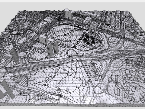 Paisagem urbana Dubai Emirados &Aacute;rabes Unidos Modelo 3D