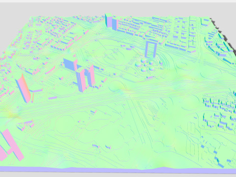 Paisagem urbana Dubai Emirados &Aacute;rabes Unidos Modelo 3D