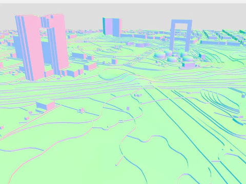 Cityscape Dubai UAE 3D Model