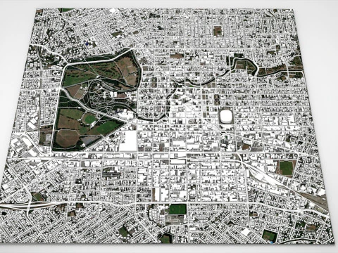 Cityscape Christchurch New Zealand 3D Model