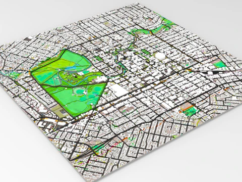 Cityscape Christchurch New Zealand 3D Model