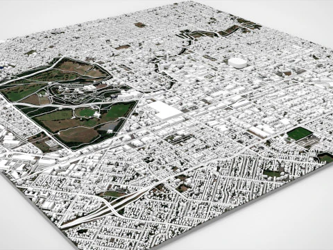 Cityscape Christchurch New Zealand 3D Model