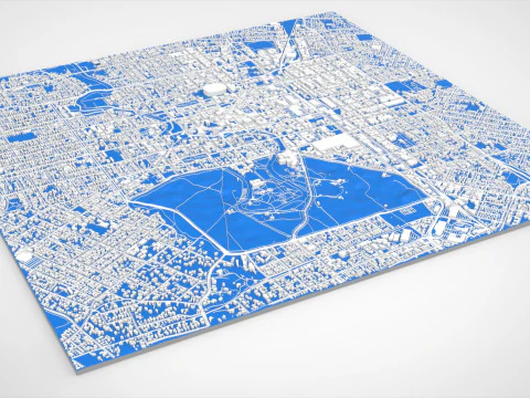 Cityscape Christchurch New Zealand 3D Model