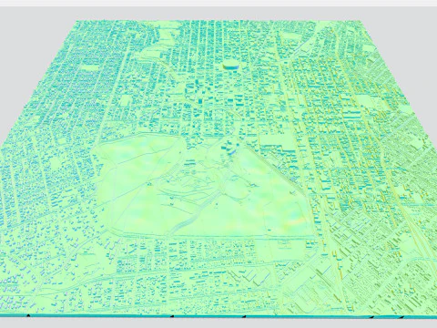 Cityscape Christchurch New Zealand 3D Model