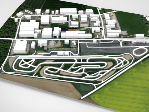 O Circuito Jules Tascheny B&eacute;lgica Modelo 3D